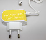 Gelb des neuen Produktes recht gemacht Porzellan ABS im materiellen Apple-iphone Reiseladegerät