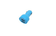 2 in 1 Licht des Universalität USB-Auto-Ladegeräts LED für die Smartphones blau