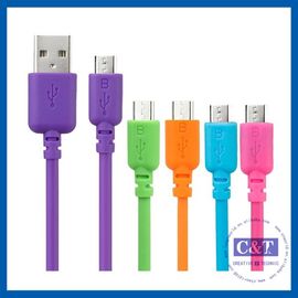 Farbige Mikro-Datenübertragungs-Kabel Hallo-Geschwindigkeit 2 in-1 Smartphones USB