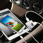 iPhone 6 Plus-Auto-Ladegerät-Adapter Samsungs-Galaxie-S6 S5 S4 USB mit Hafen 4