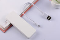 Arbeiten Sie weißer dünner Geschenk-Energie-Bank 3000mah kleines Taschen-Ladegerät für Smartphone-iPad mp4 um